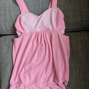 Pink Striped Lululemon Tank Top Size 4